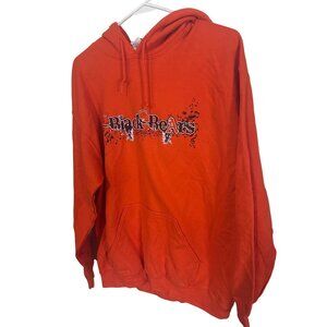 Black Bear Band orange and black hoodie size M